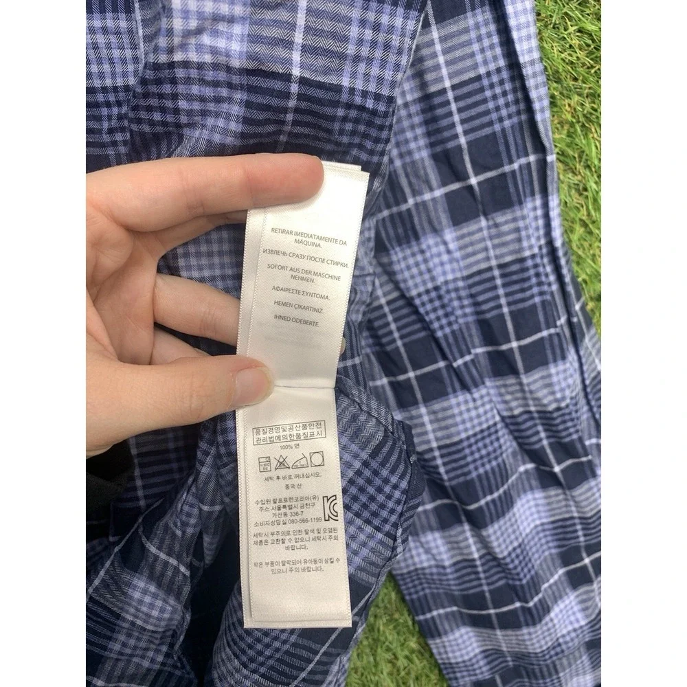 Polo Ralph Lauren Button Up Shirt Mens 2XL XXL Plaid Pony Long Sleeve Slim Fit